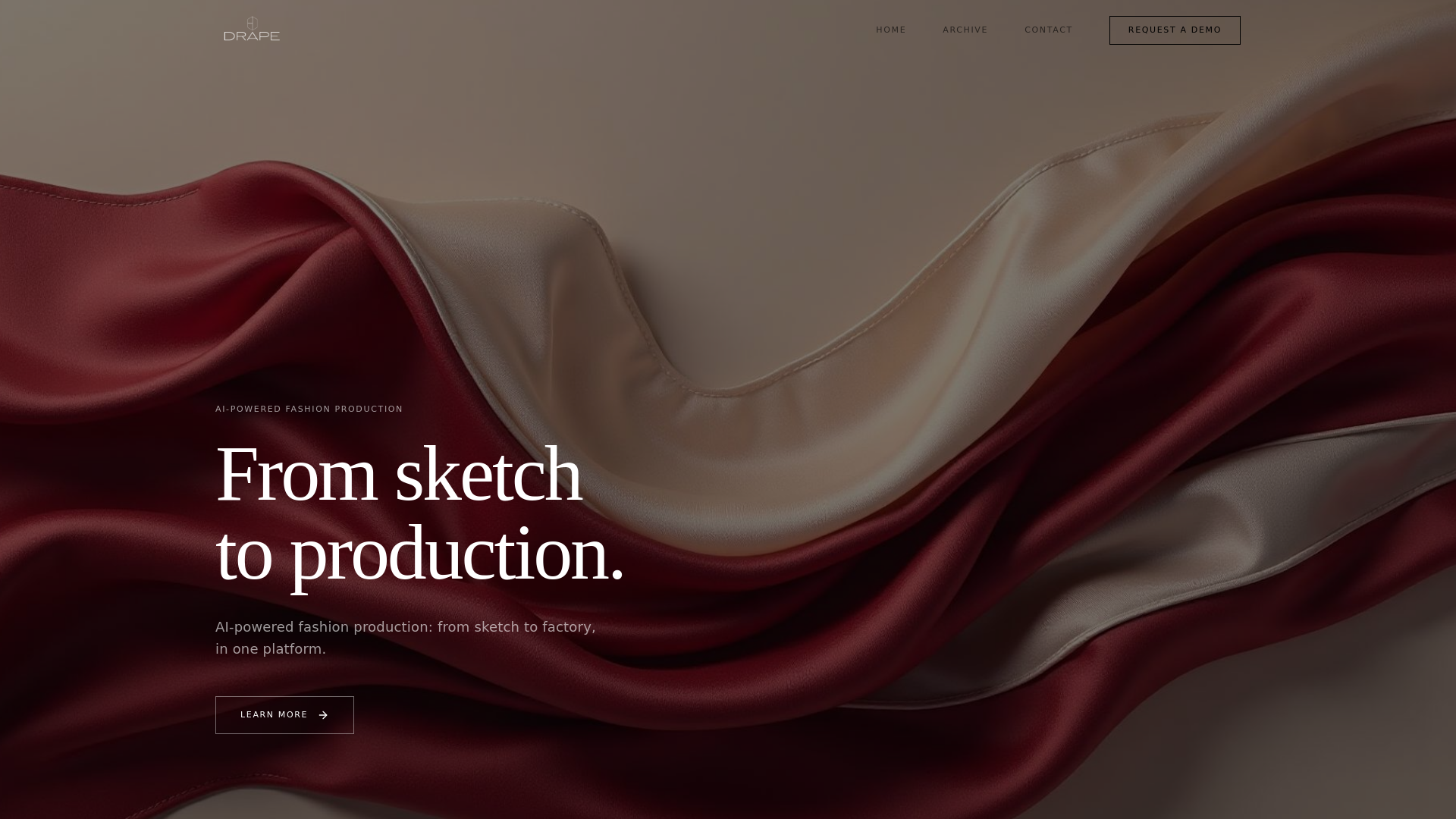 Drape App DRAPE - AI-Powered Fashion Production Platform