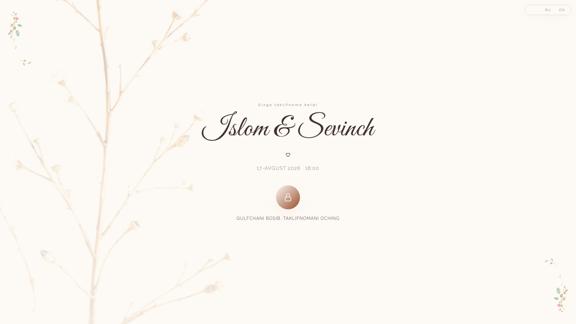 Islom & Sevinch