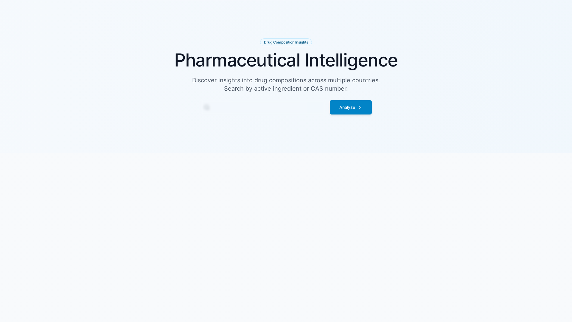 Professional Pharmaceutical Composition Analysis Platform