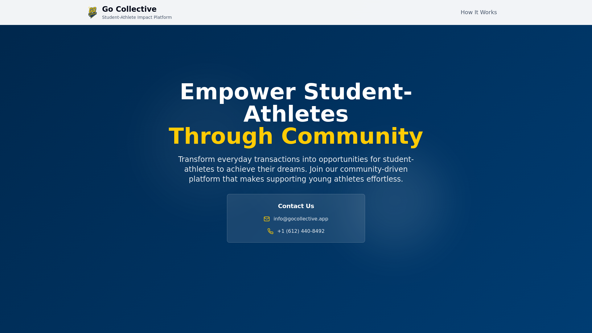 Go Collective - Empowering Student-Athletes Through Community Support