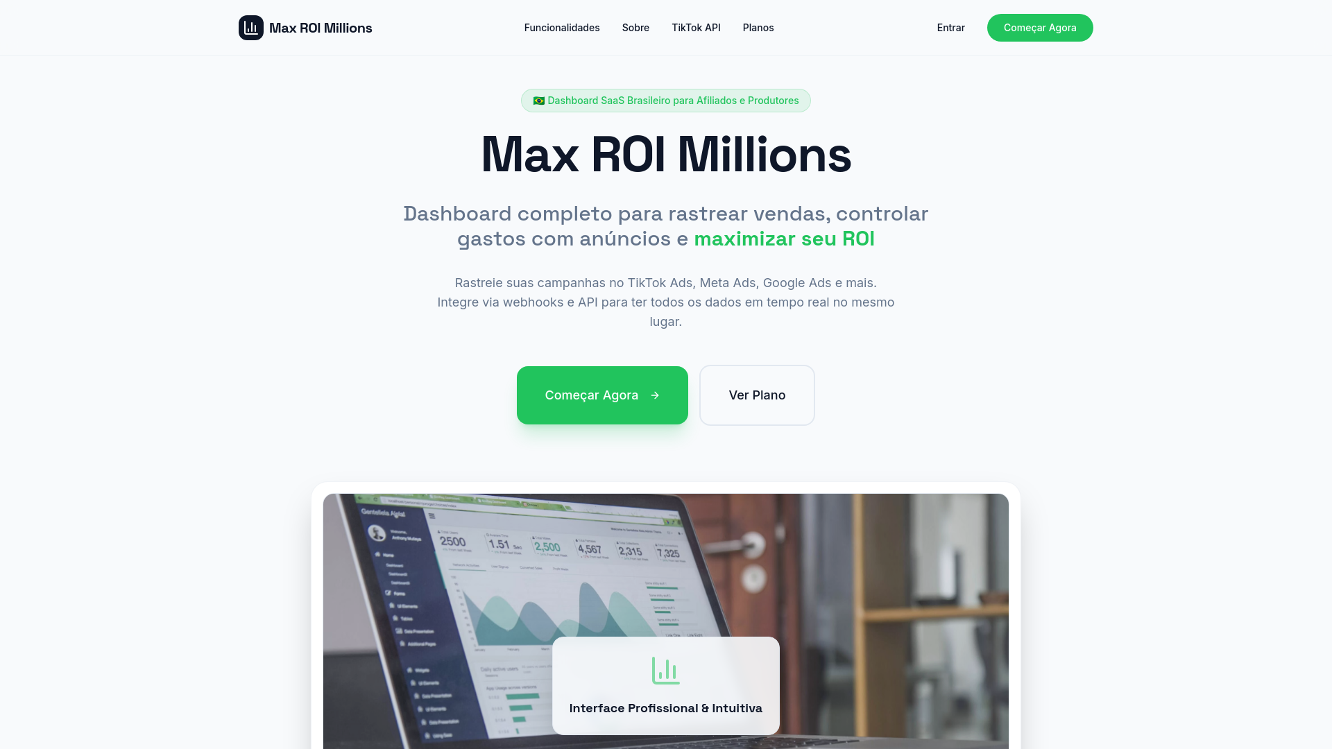 Max ROI Millions - Dashboard de Controle de Gastos