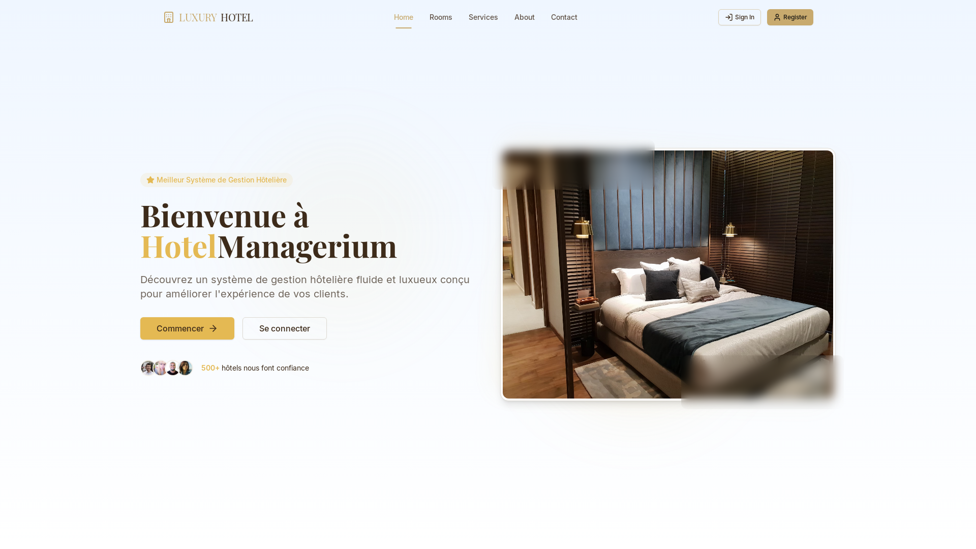 Professional Hotel Management System Platform