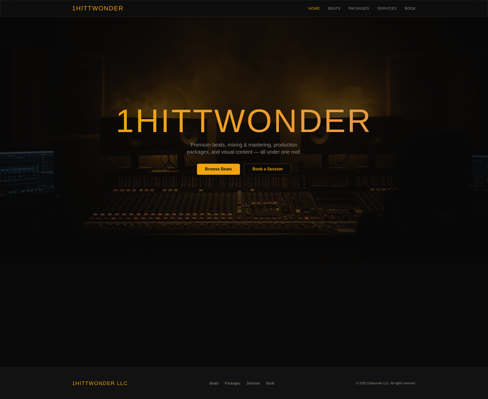 Real studio photo for 1hittwonder LLC