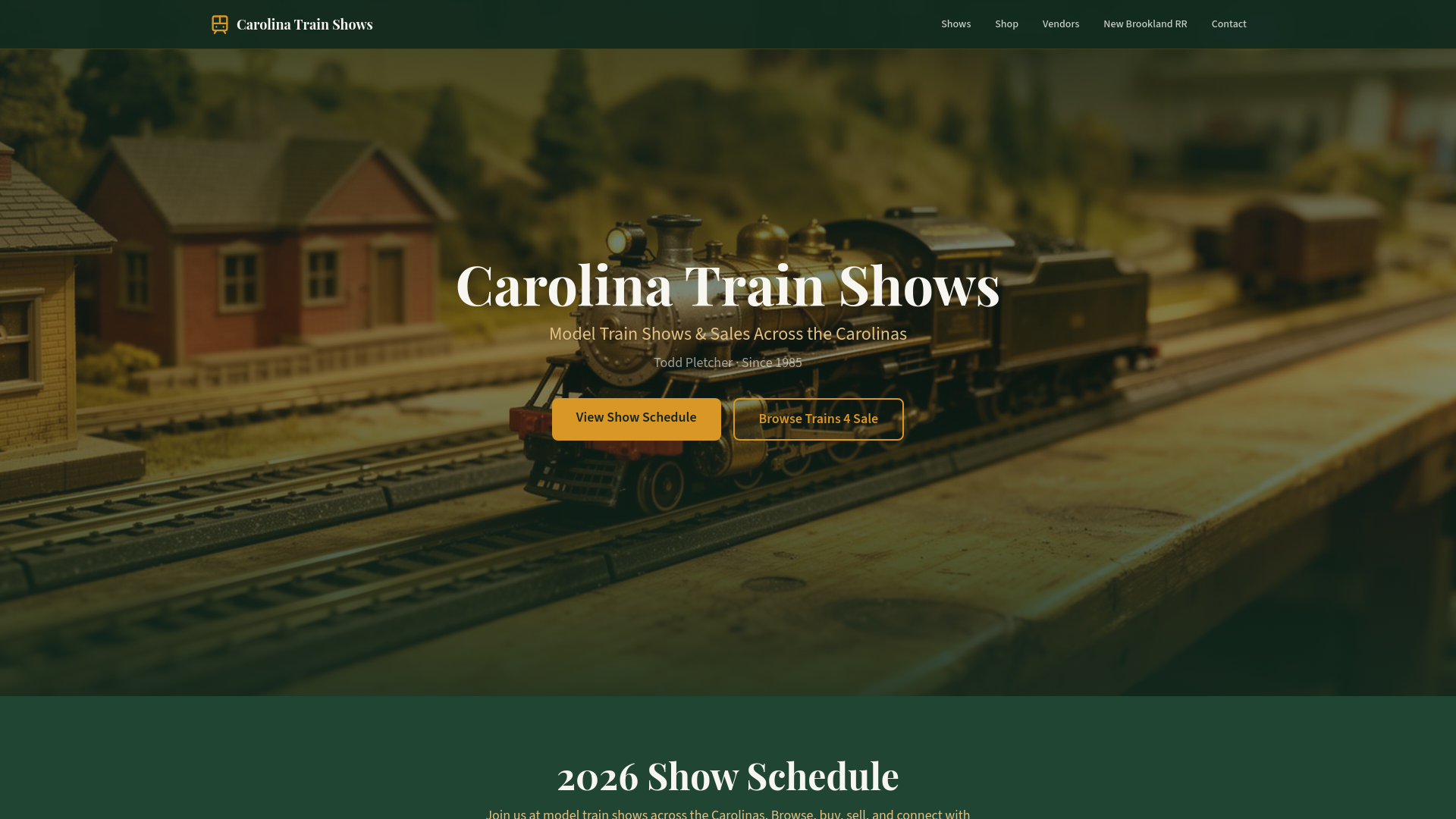 Model Train Show Sc Carolina Train Shows - Model Train Shows & Sales