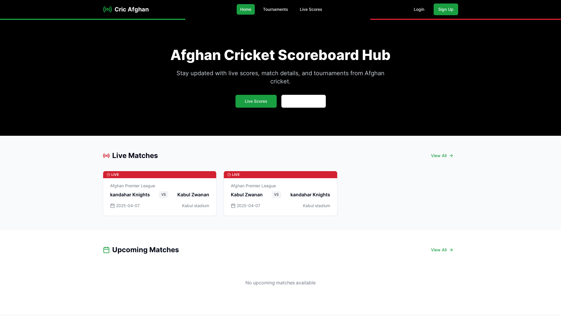 Smart Cricket Management & Scorekeeping Solution