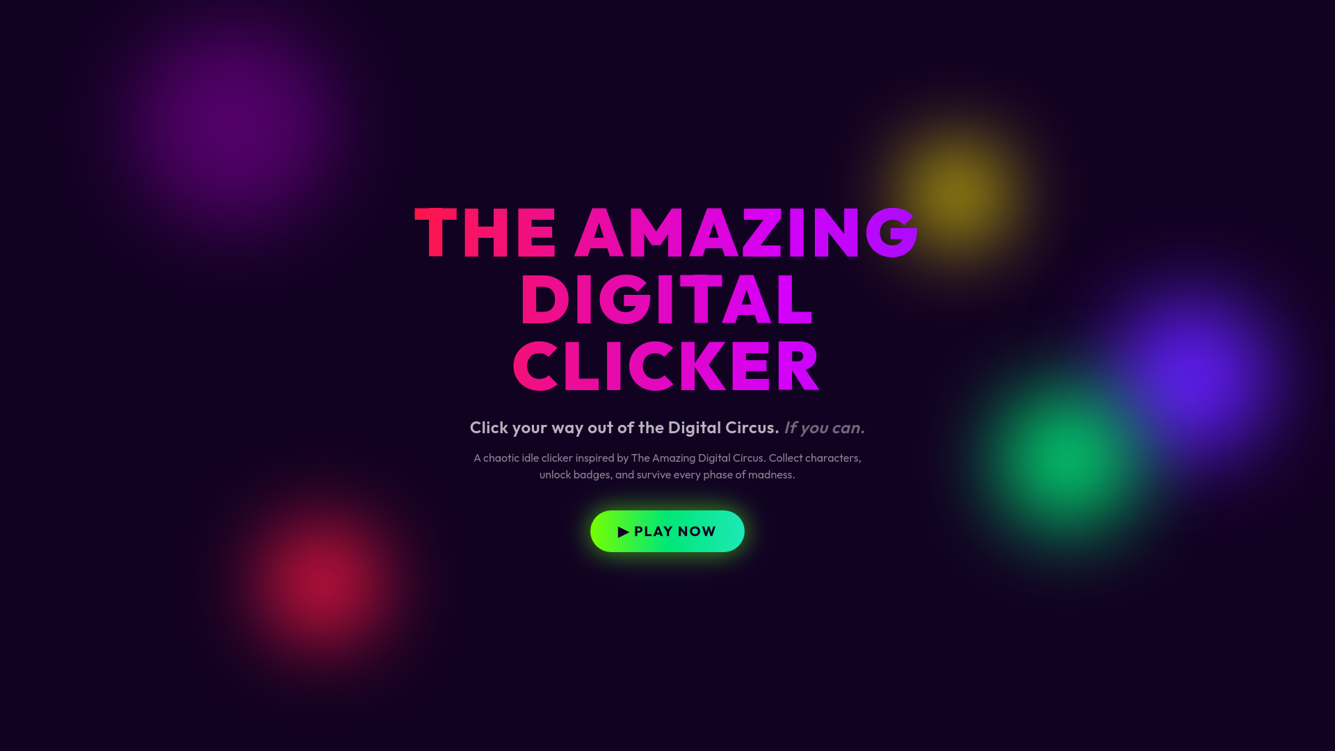 The Amazing Digital Clicker | Fan Game