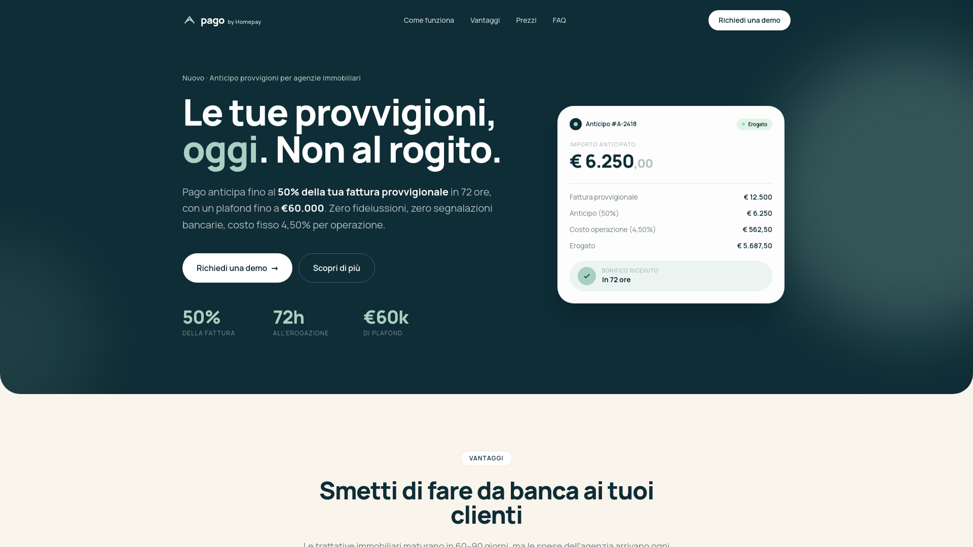 Screenshot of pago.agency