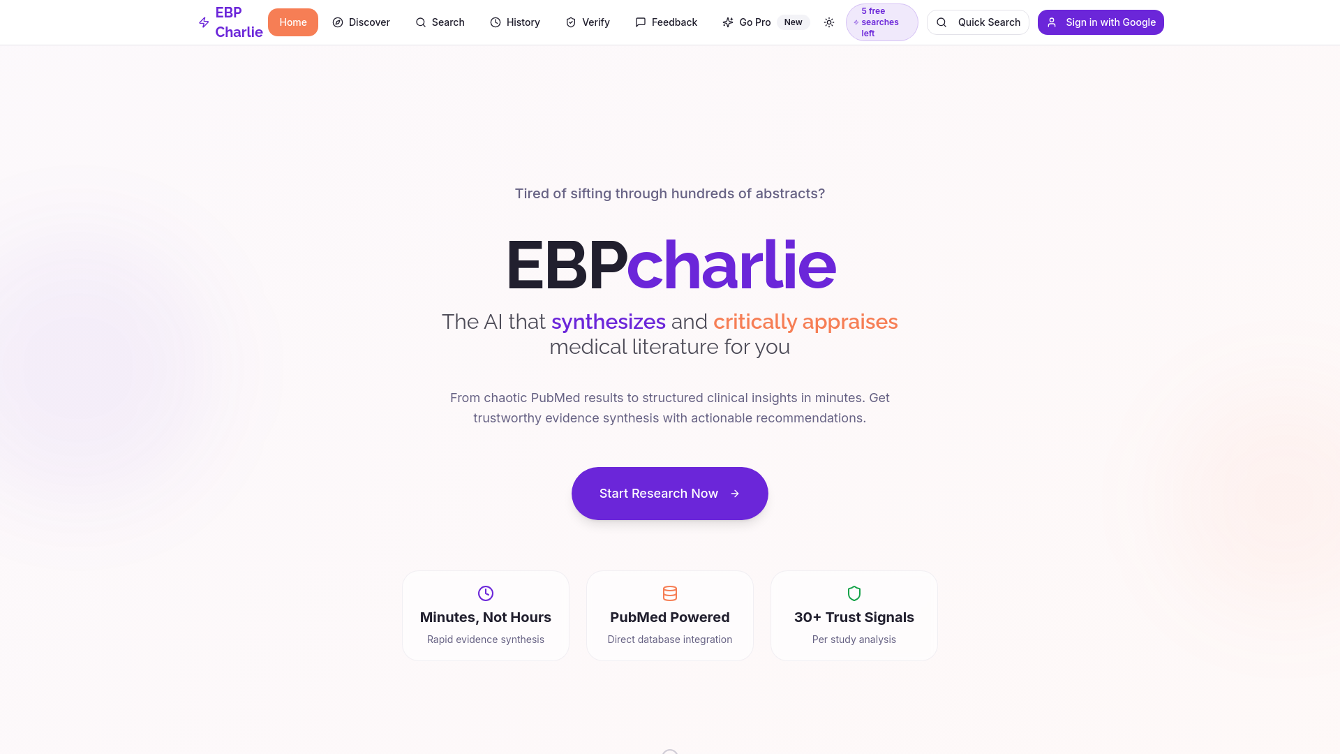 EBPcharlie app preview
