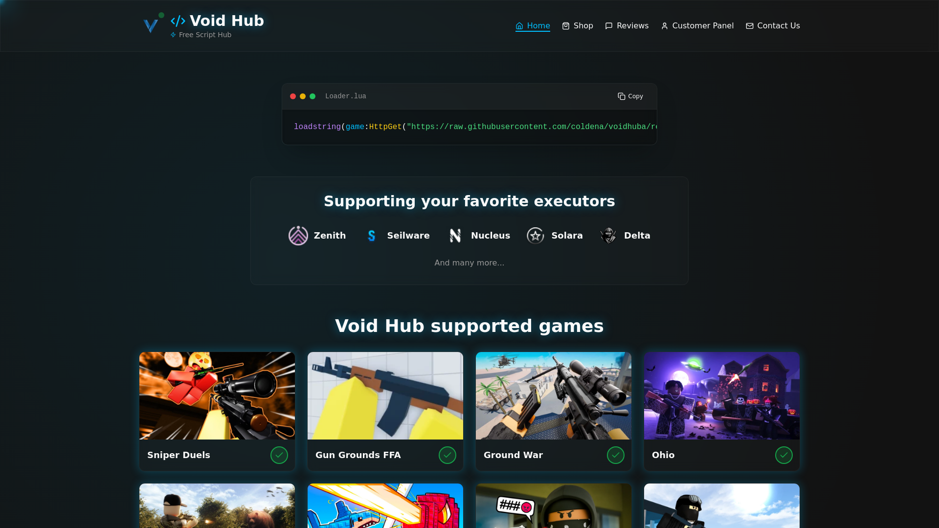 Void Hub - Free Script Hub