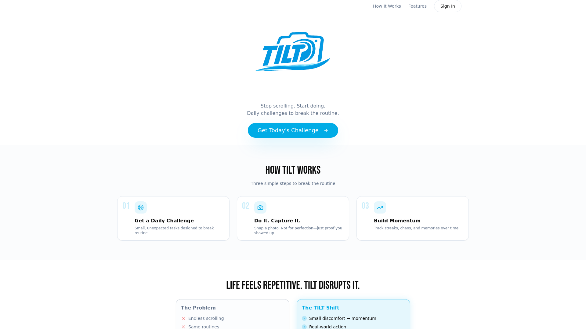 TILT | Be Your Own Entertainment