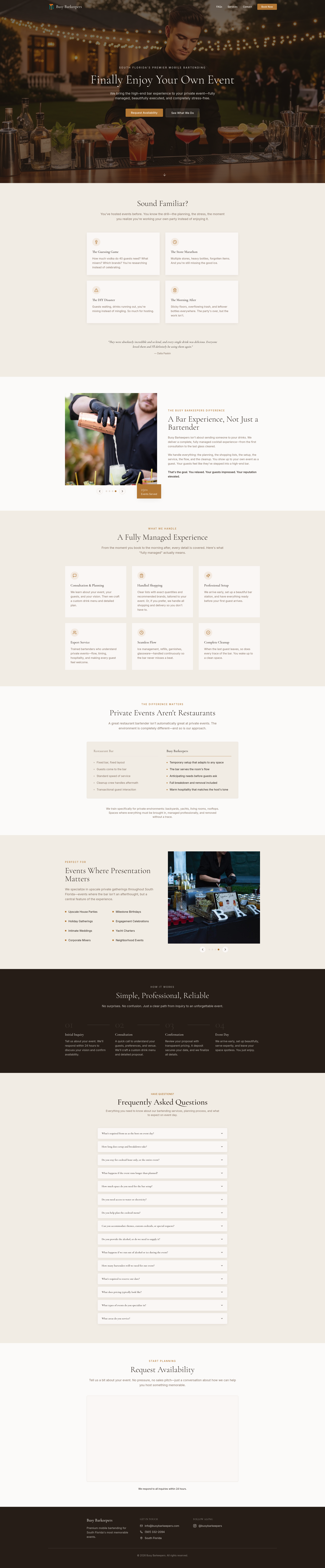 Busy Barkeepers - Mobile Bar in Boca Raton