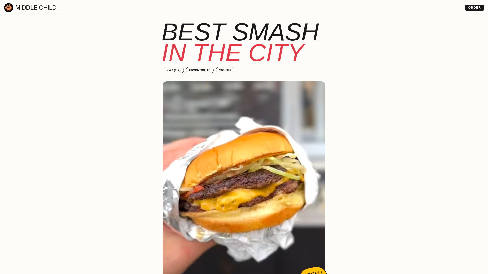 Middle Child Burger logo