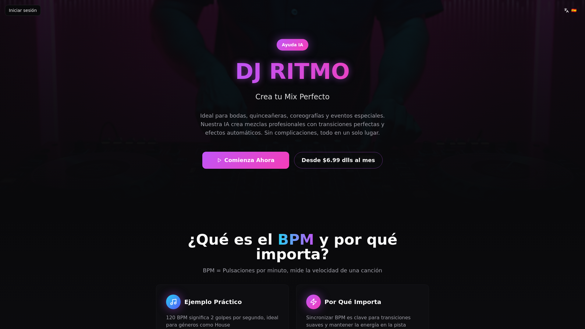 Poly Ritmo Dj DJ RITMO - IA Especializada en Música para DJs
