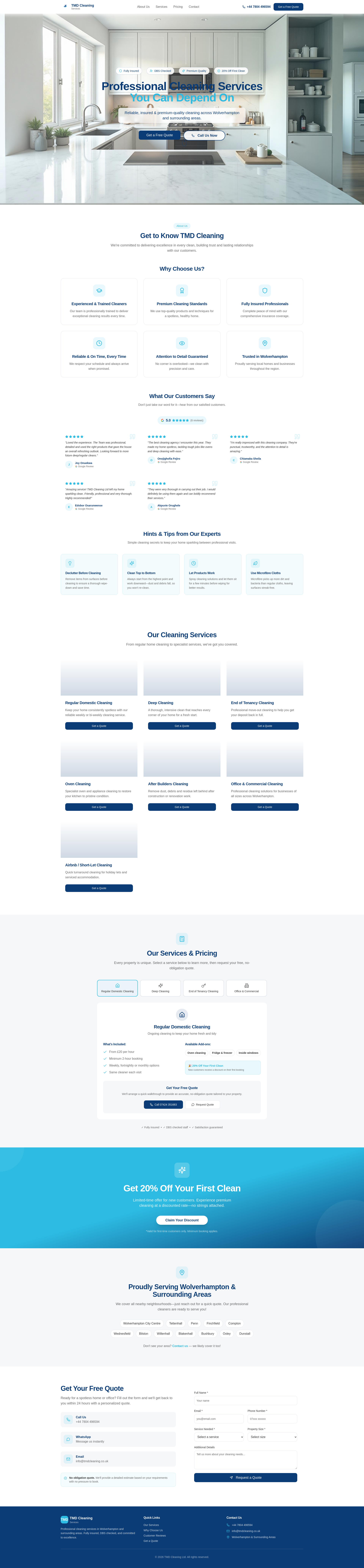 TMD Cleaning services