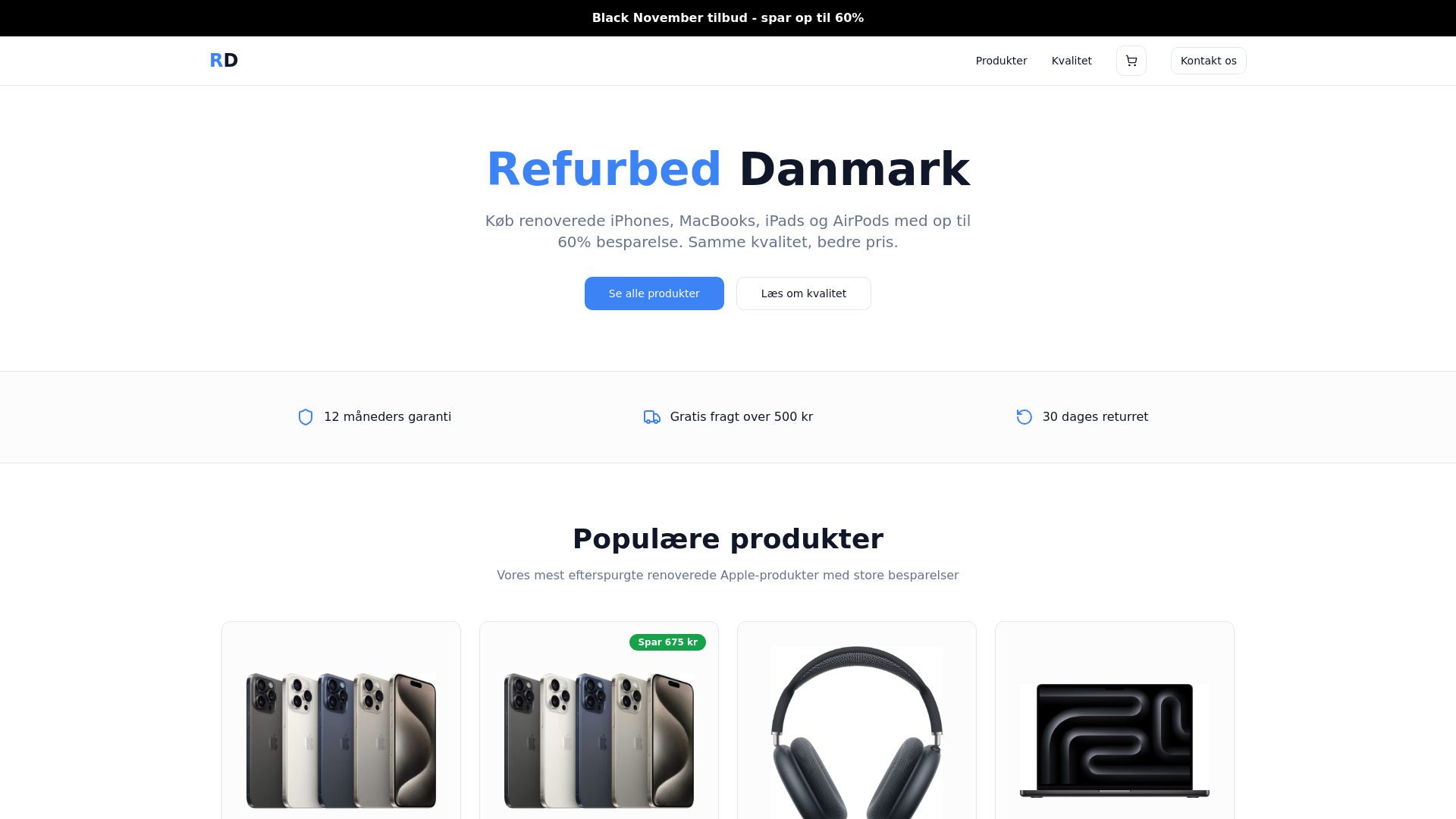 Refurbed Danmark - Renoverede Apple-produkter