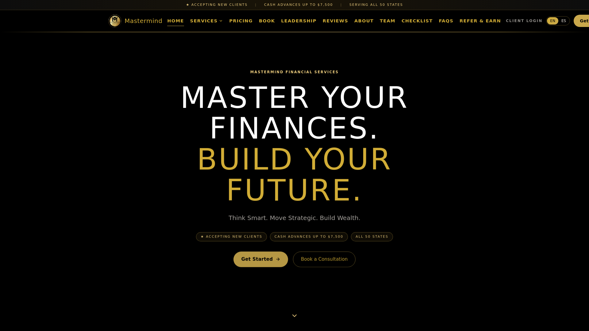 Mastermind Financial Services — Master Your Finances. Build Your Future.
