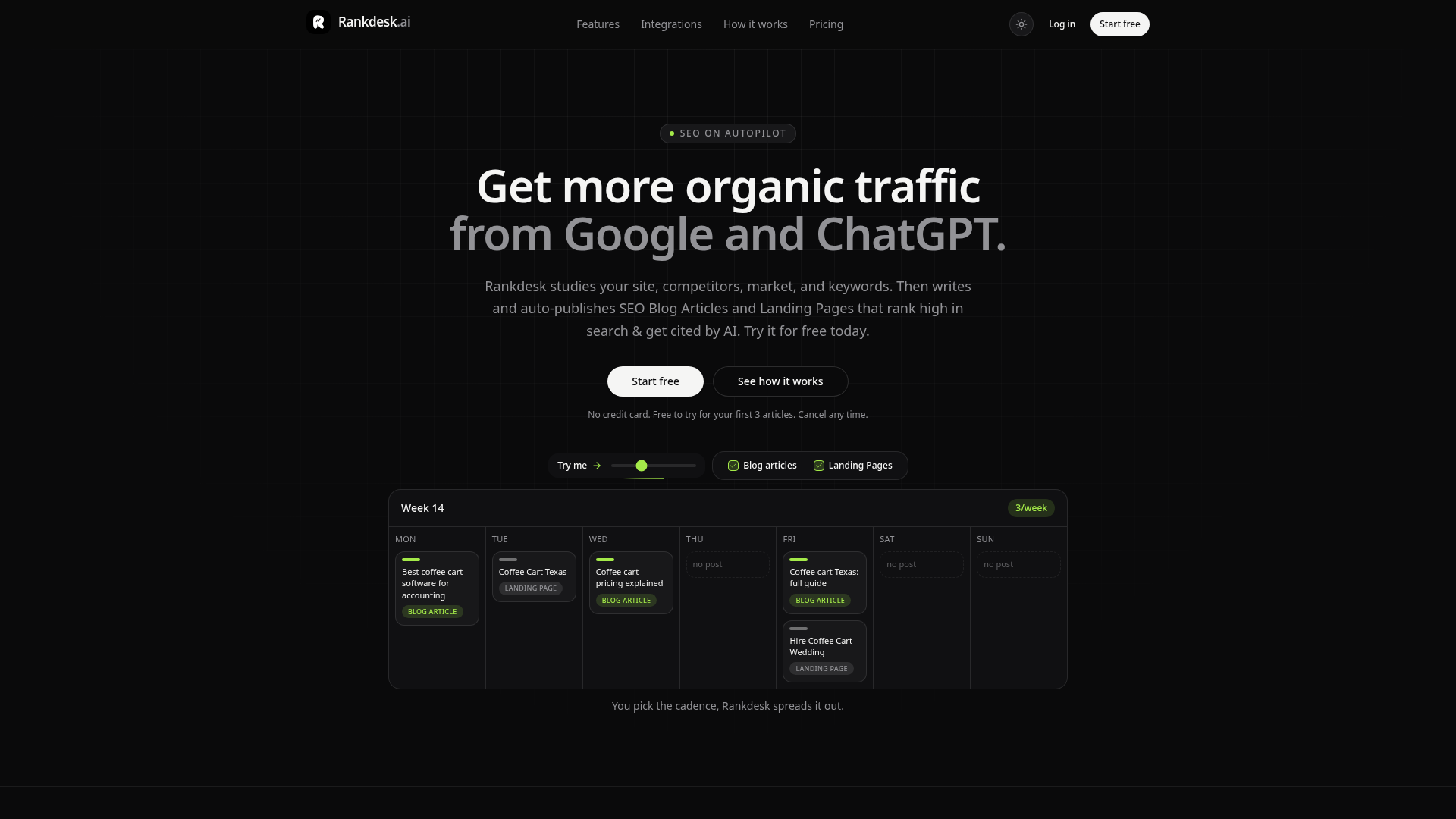 Rankdesk - Automate SEO content creation and publishing for organic traffic.
