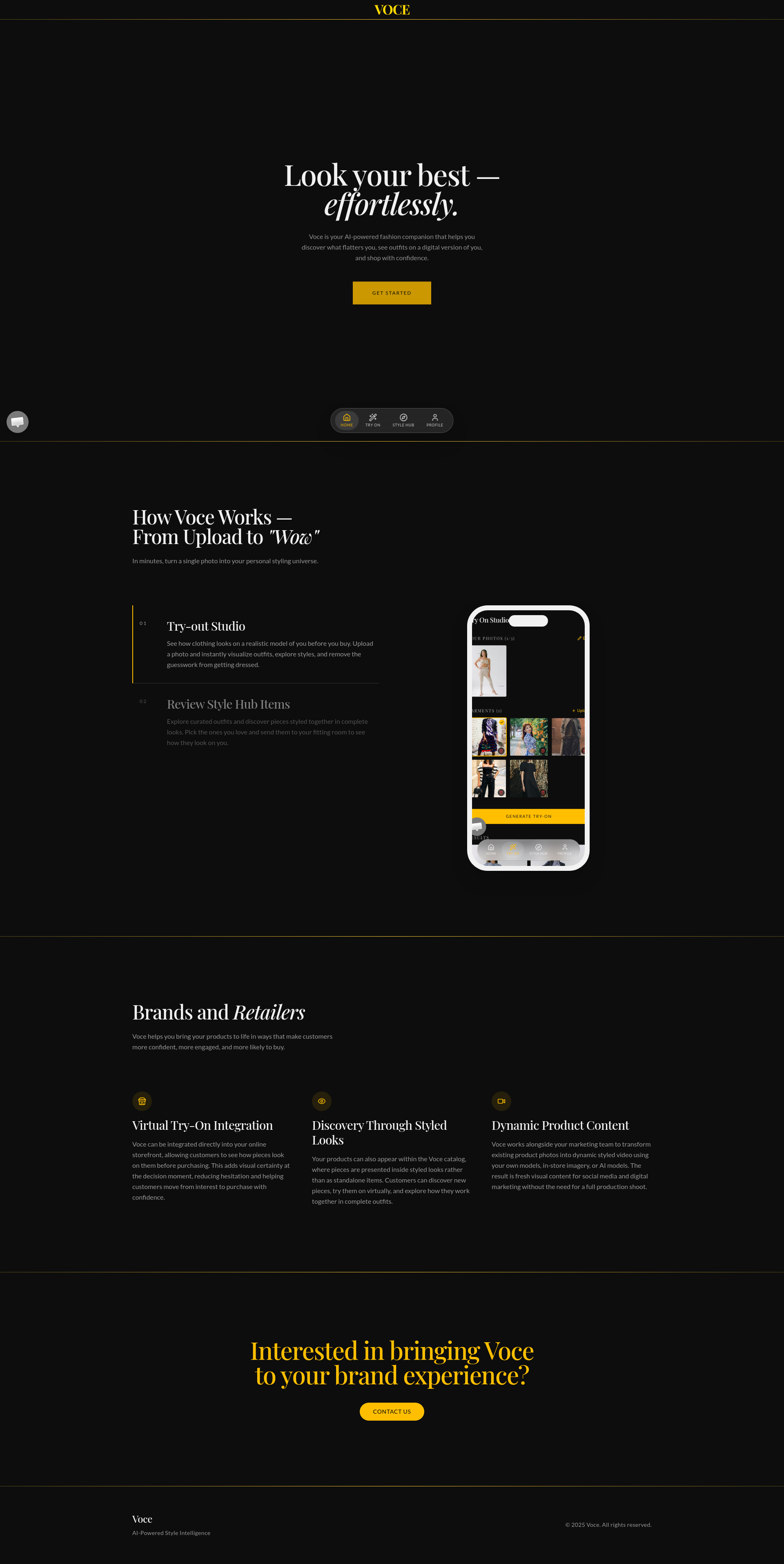 Style Intelligence Voce — AI-Powered Style Intelligence