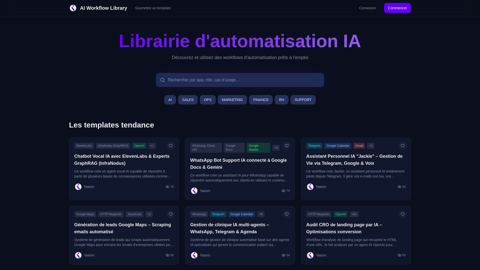 AI Workflow Library