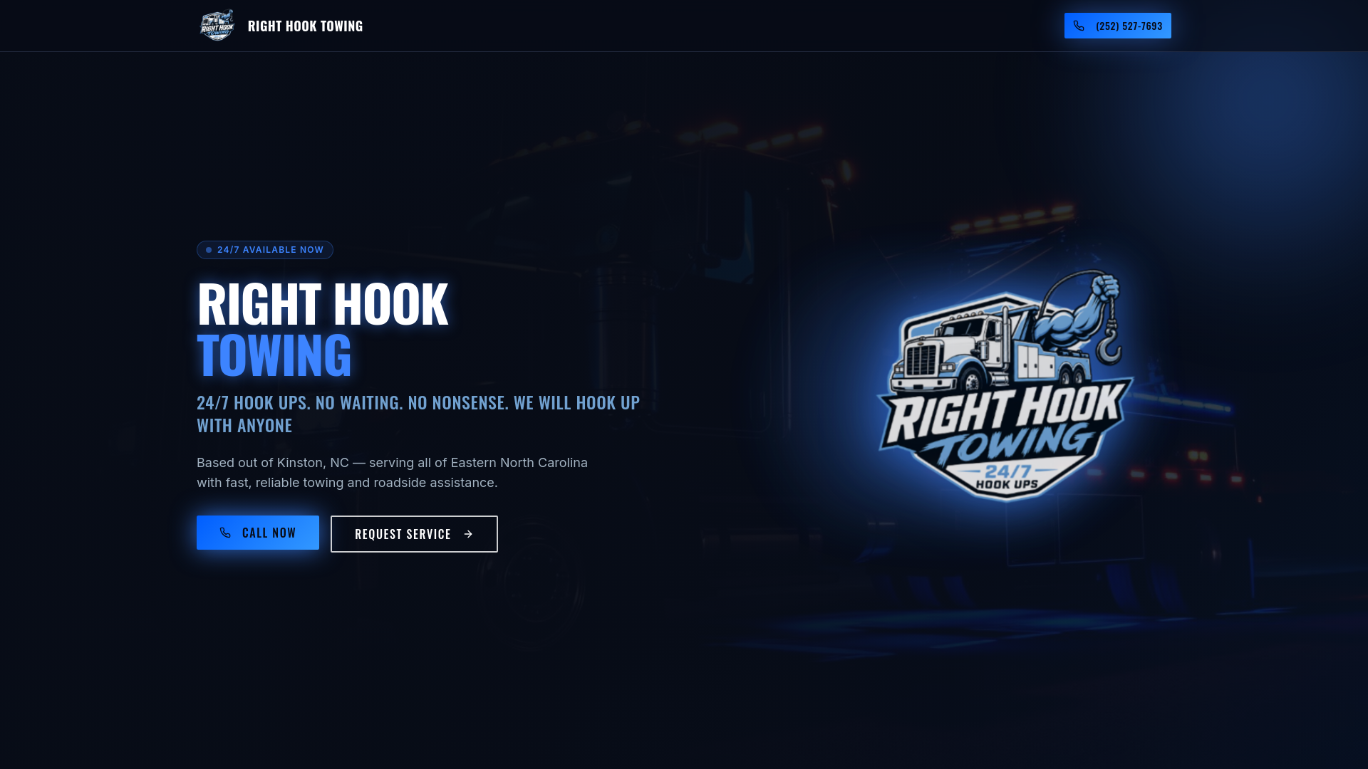 Right Hook Towing logo