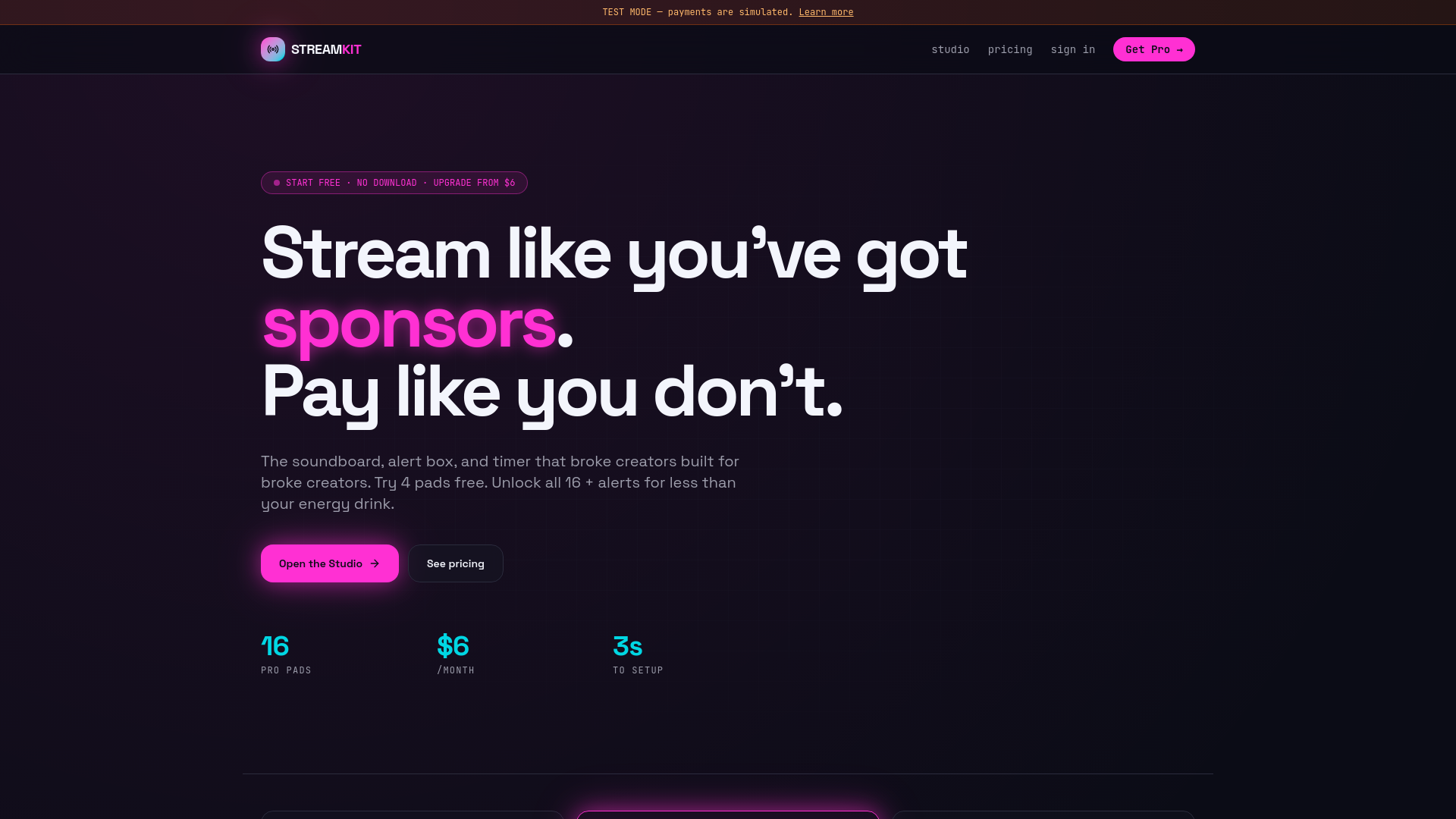 Streamkit Alternative OBS Overlays — StreamKit Scene Cards, Goal Bar, Chat & Cam Frames