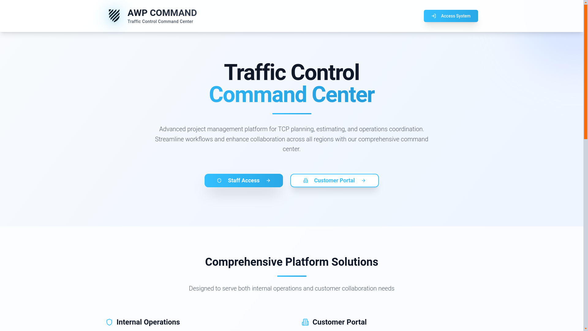 AWP Command Dashboard
