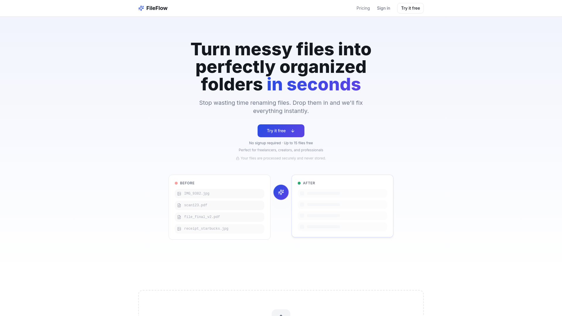 FileFlow — AI File Organizer for Receipts, Invoices & Scanned Docs