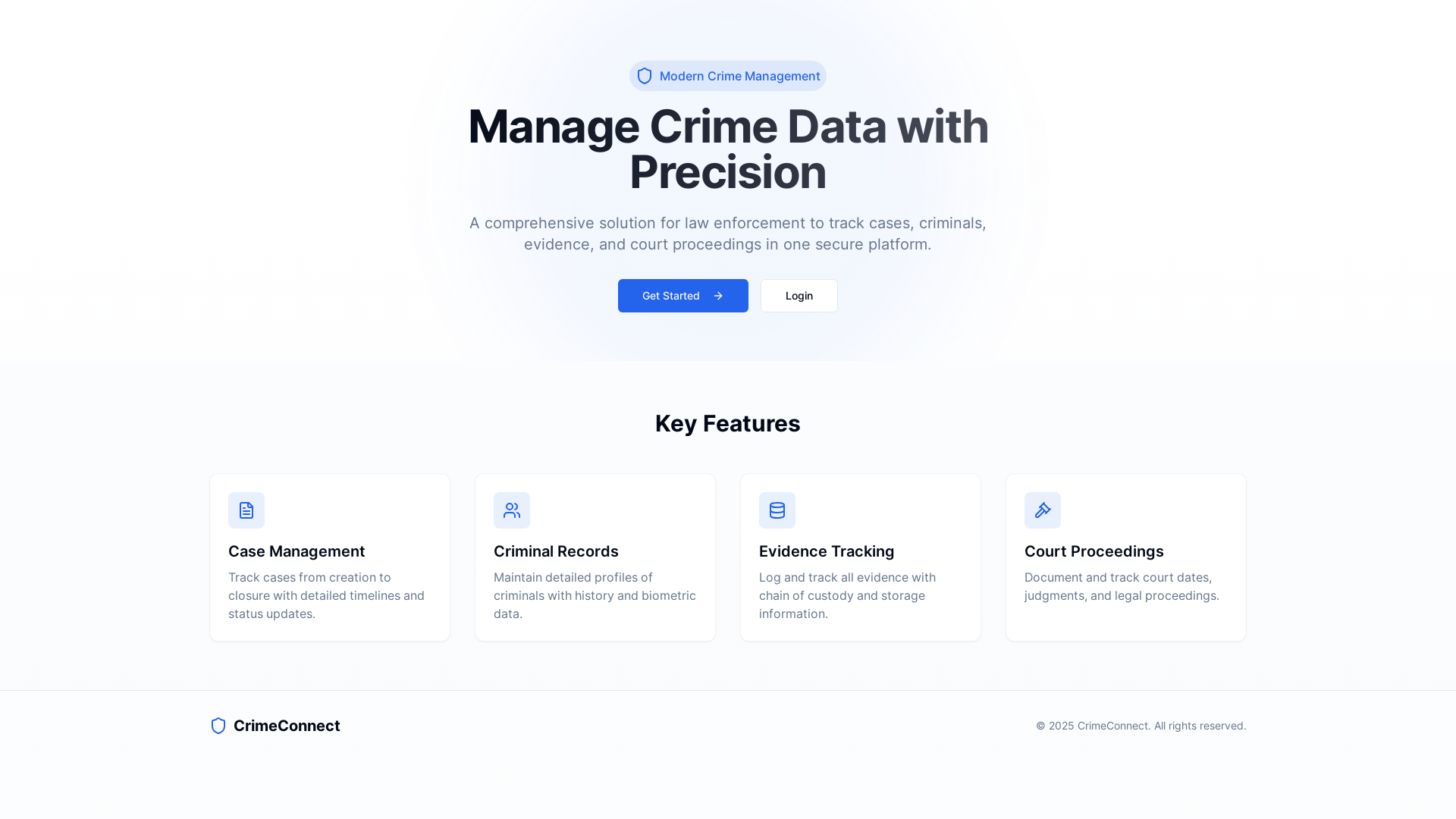 Professional Criminal Case Management System Platform