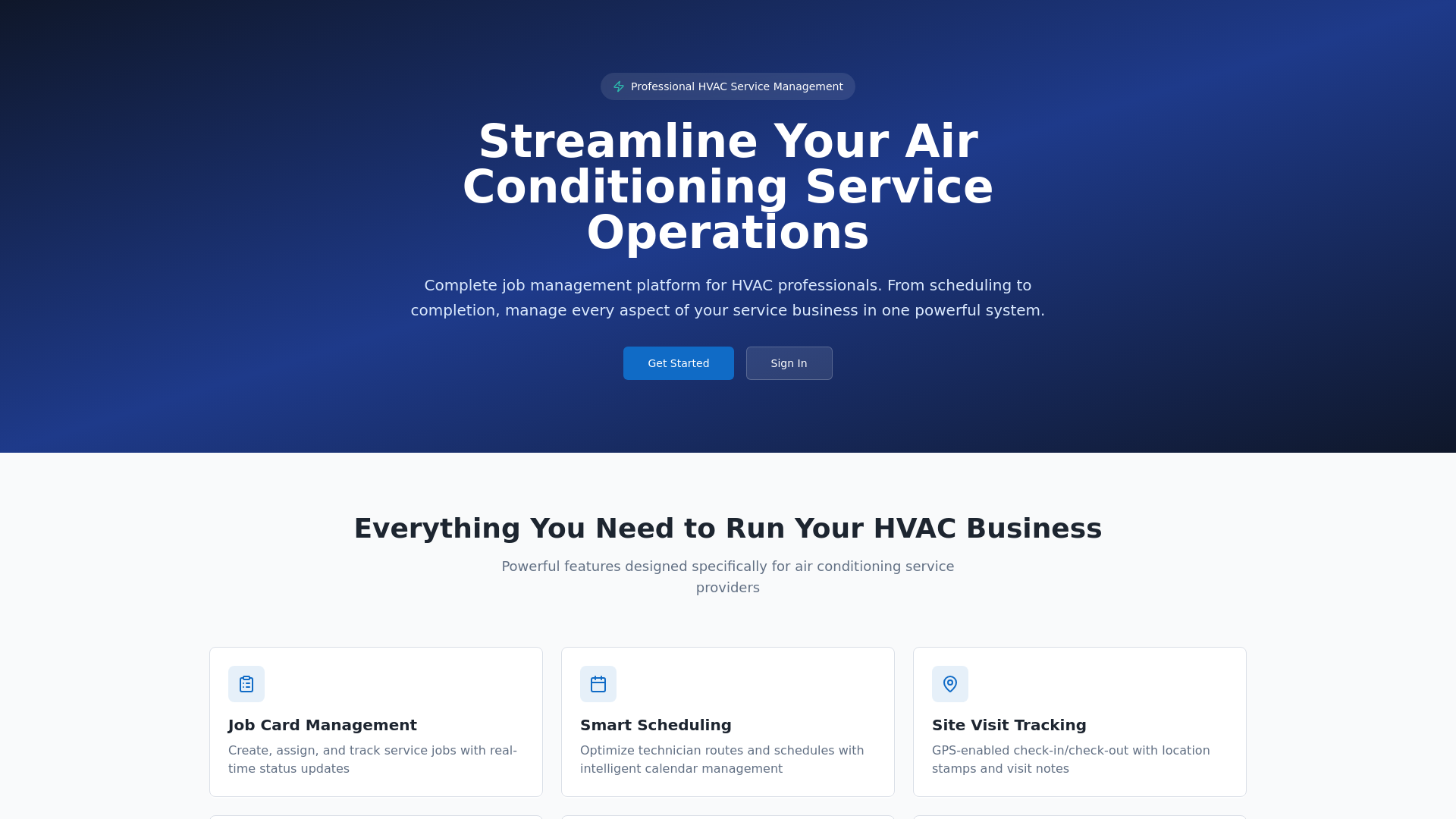 Aircon Workshop - HVAC Service Management System