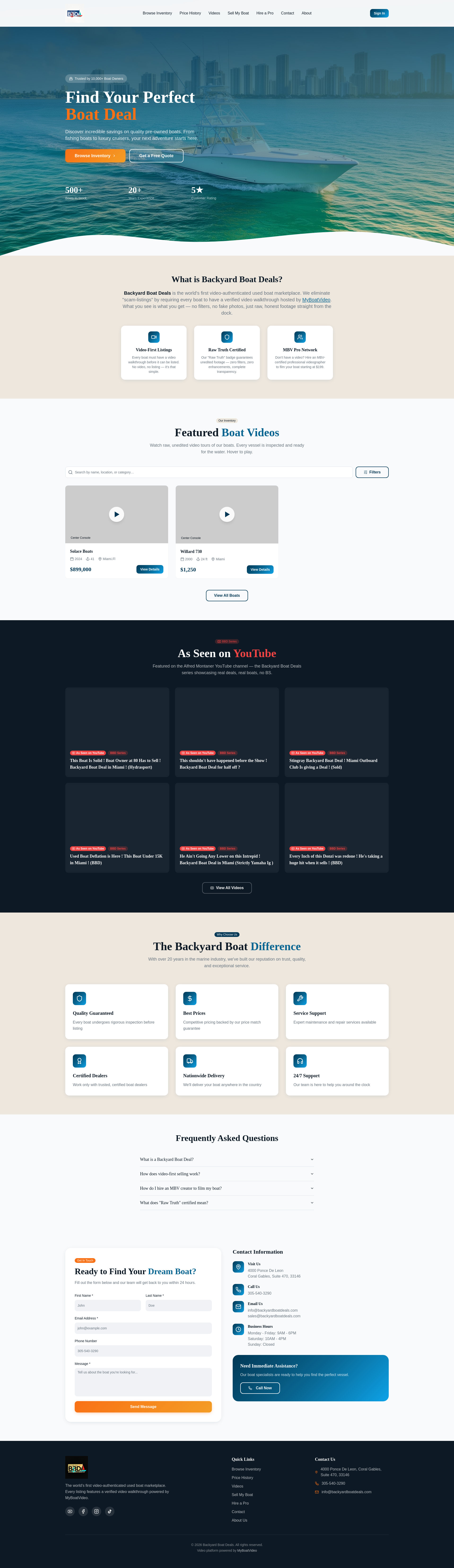 Backyard Boat Deals — Video-Authenticated Used Boats