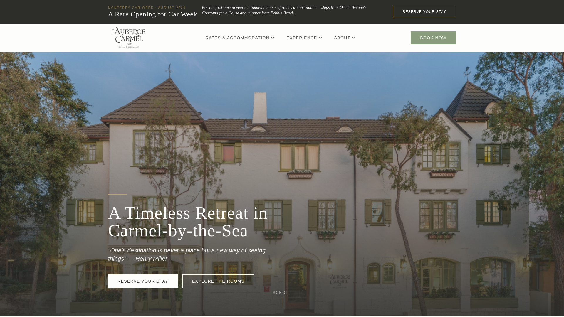 L'Auberge Carmel | Luxury Boutique Hotel in Carmel-by-the-Sea
