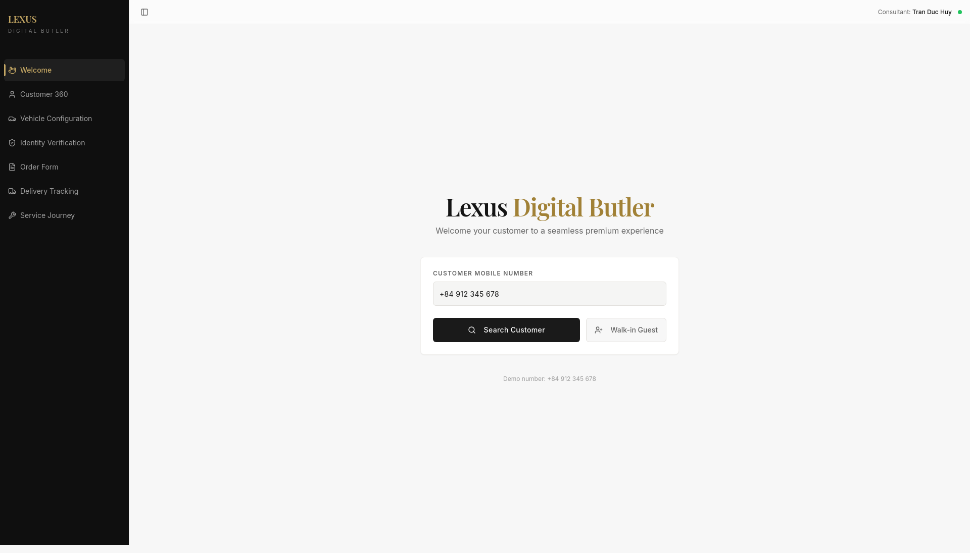 Lexus Digital Butler
