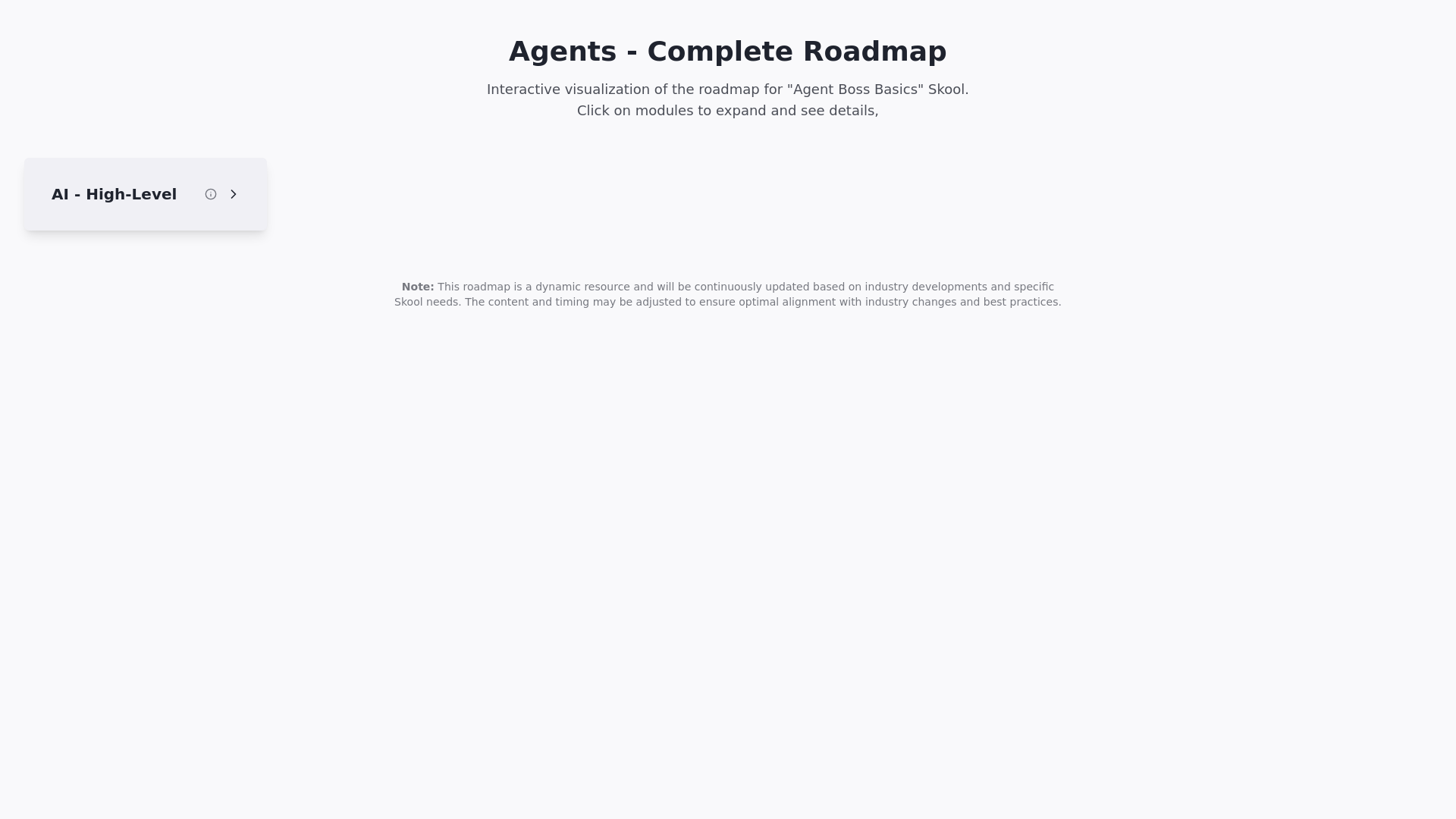 Applied Gen AI - Roadmap