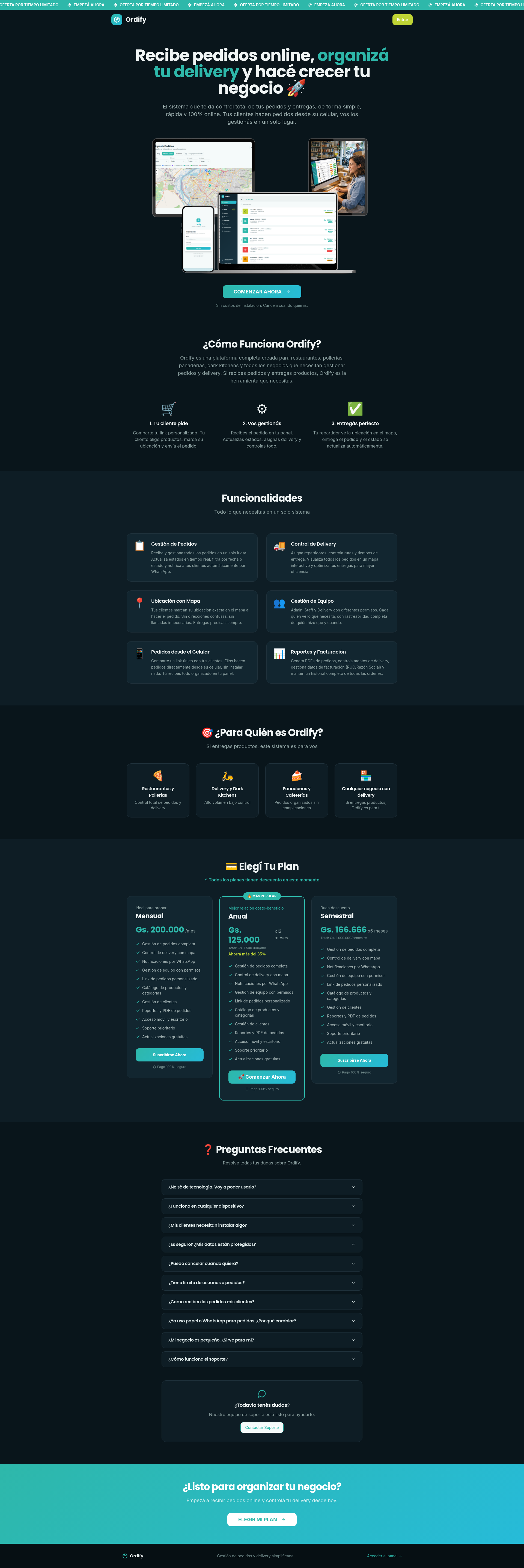 Ordify Ordify - Gestión de Pedidos