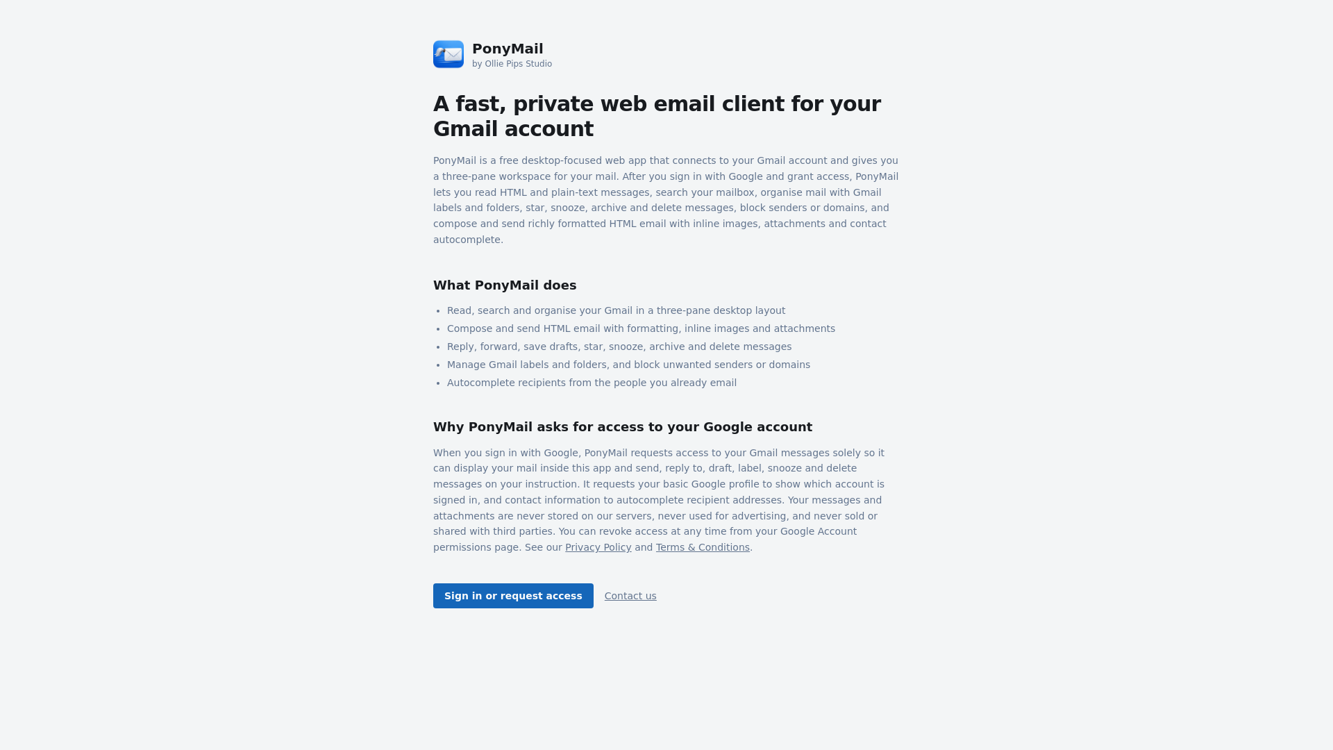 PonyMail logo