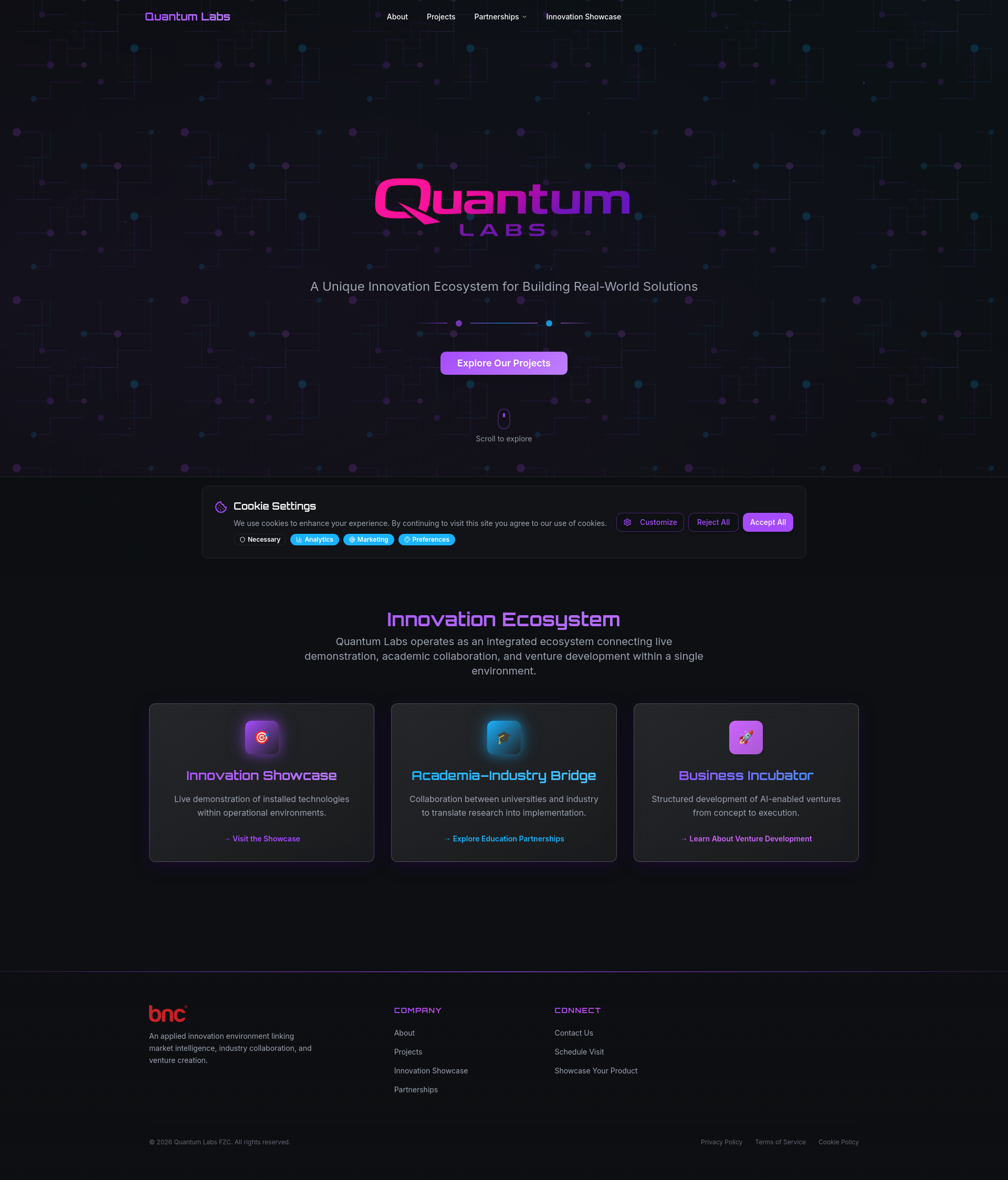 Quantum Labs - Innovation Hub for Future Construction