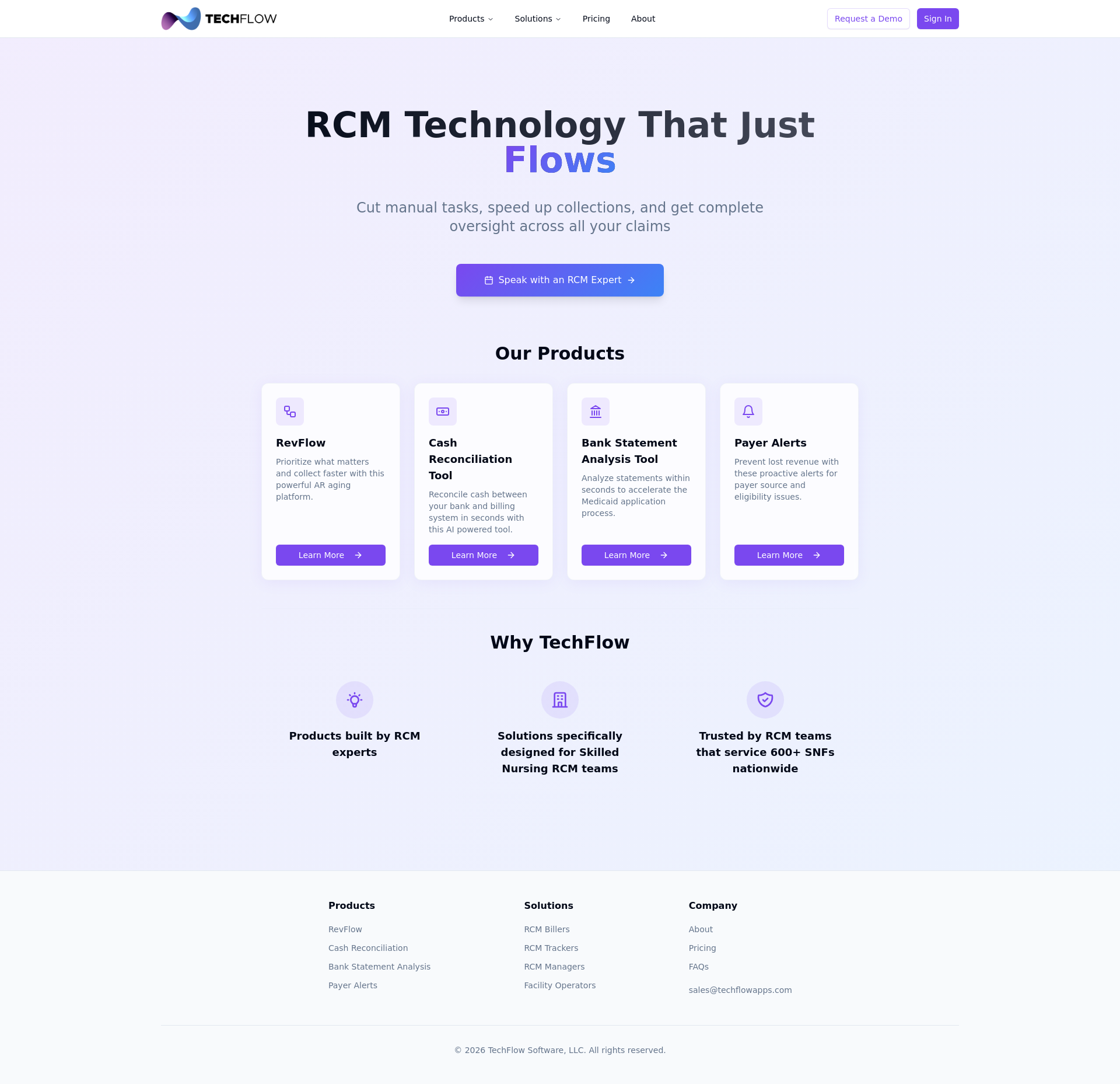 Techflow Software TechFlow - RCM Tech That Just Flows