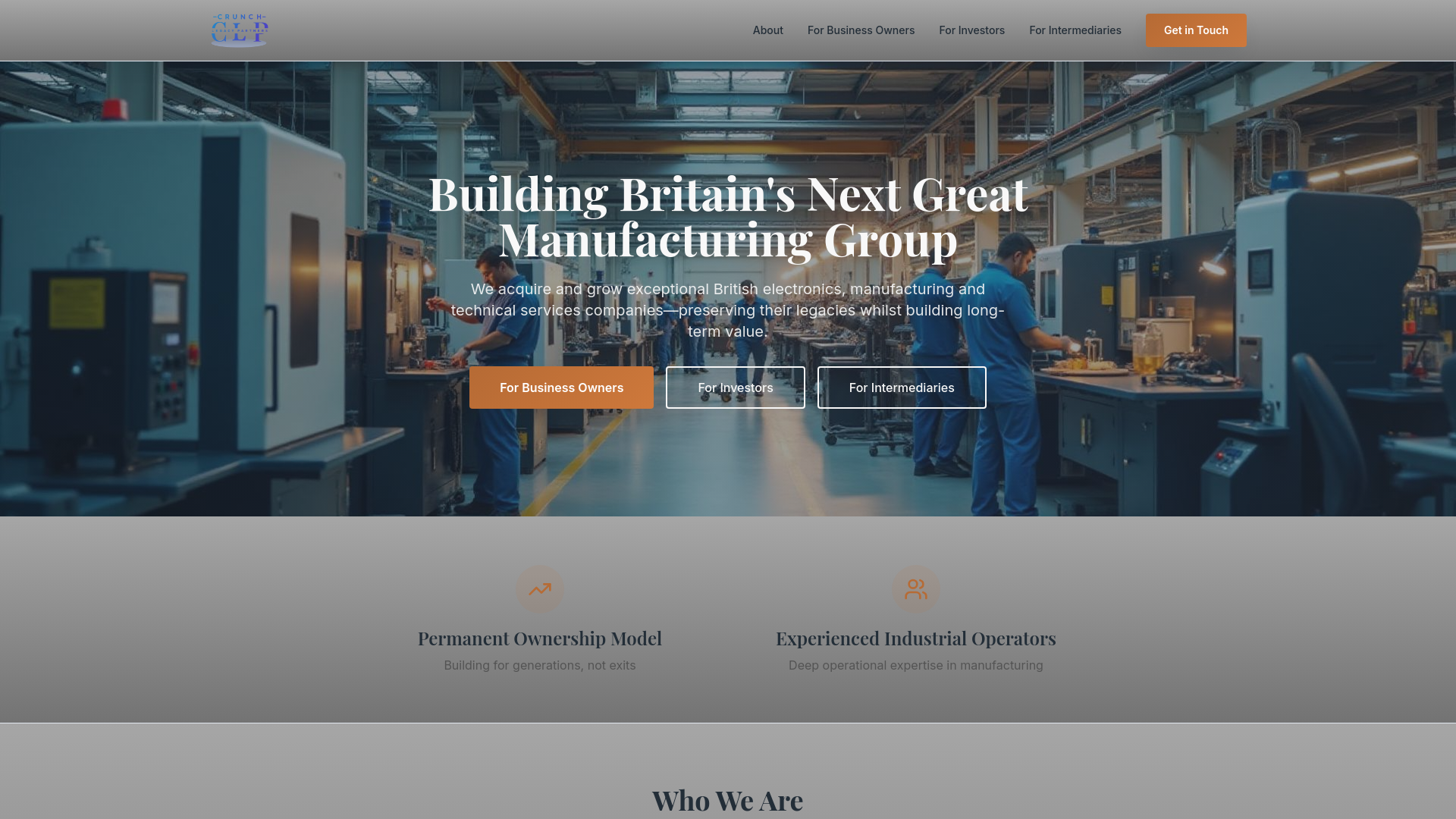 Crunch Legacy Partners | Building Britain's Manufacturing Legacy