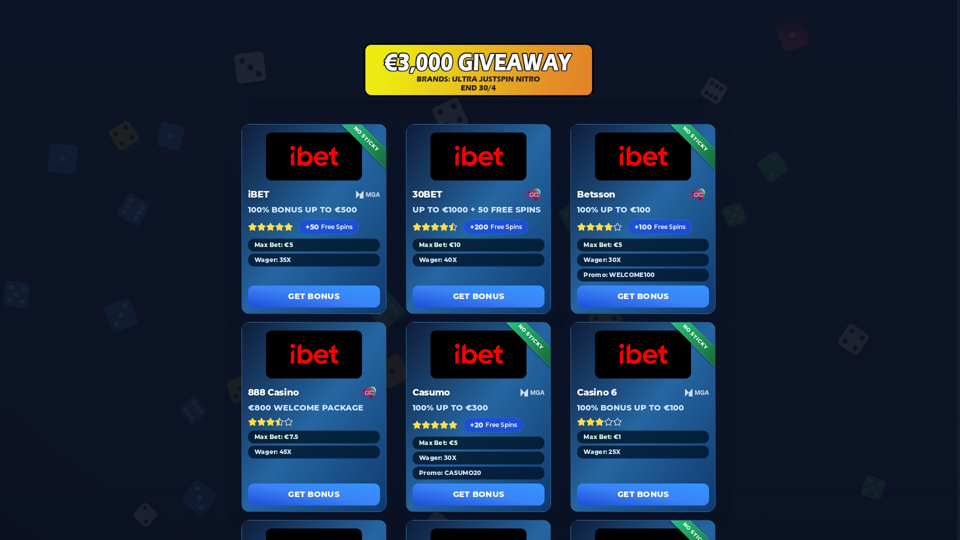 Modern Casino Affiliate Website Platform