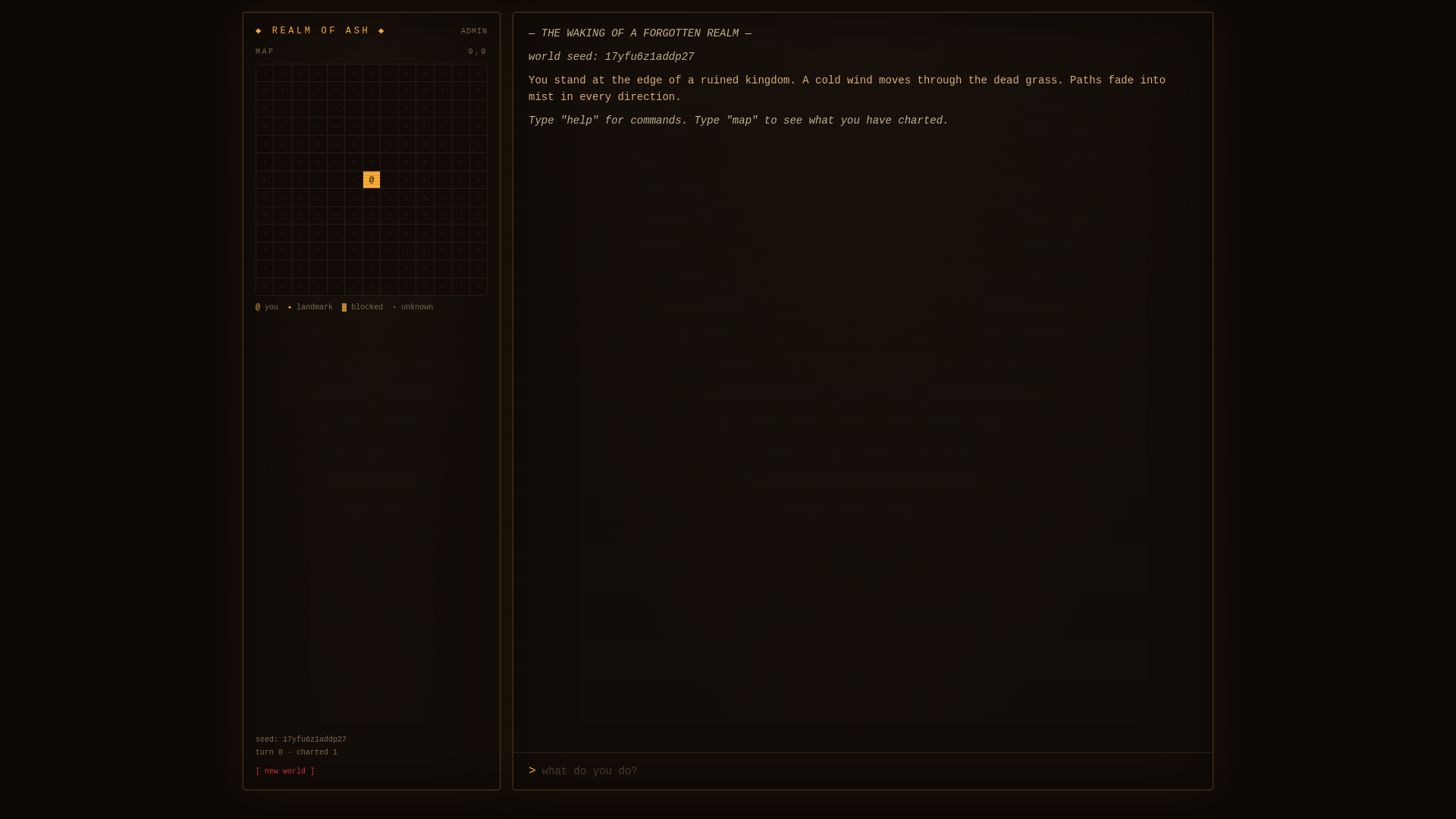 Realm of Ash — A Text Adventure
