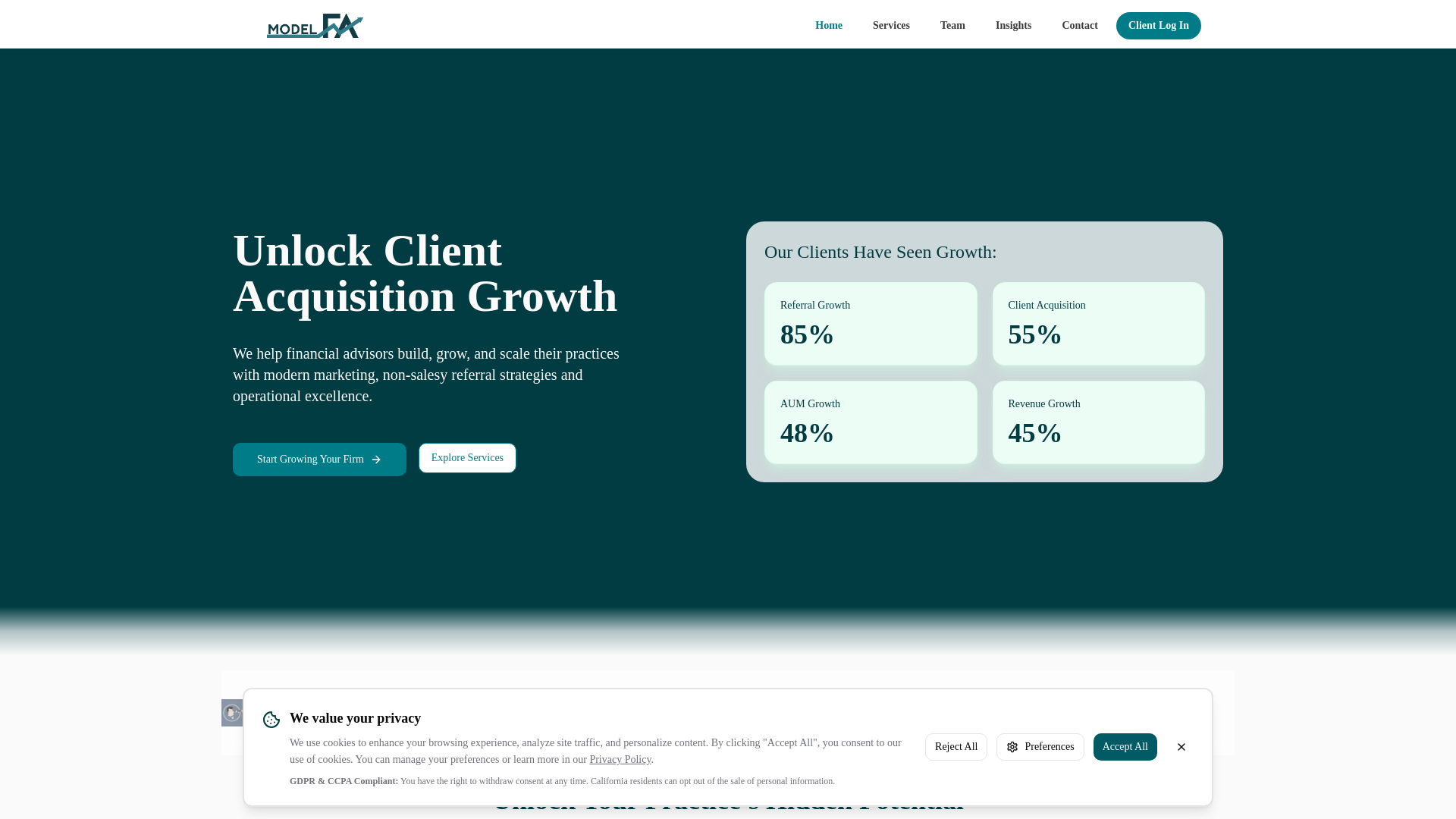 Model FA - We Help Financial Advisors Grow