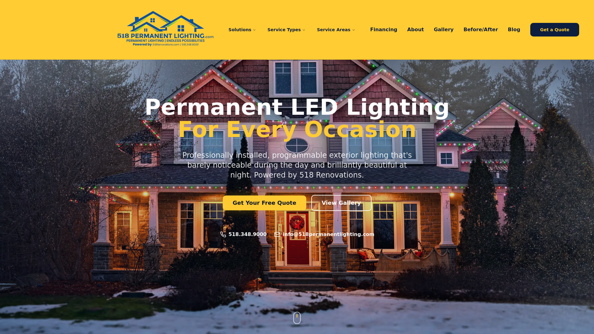 518 Permanent Lighting | Professional LED Outdoor Lighting Solutions
