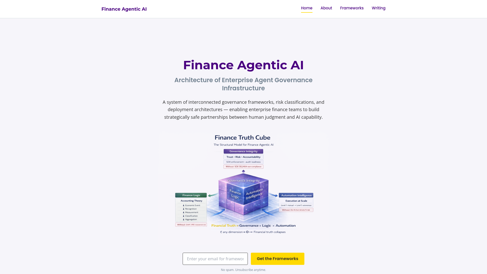 Finance Agentic AI — Enterprise Agent Governance Architecture