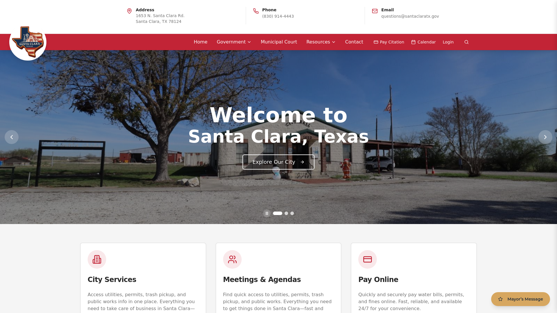 santaclaratx.gov logo