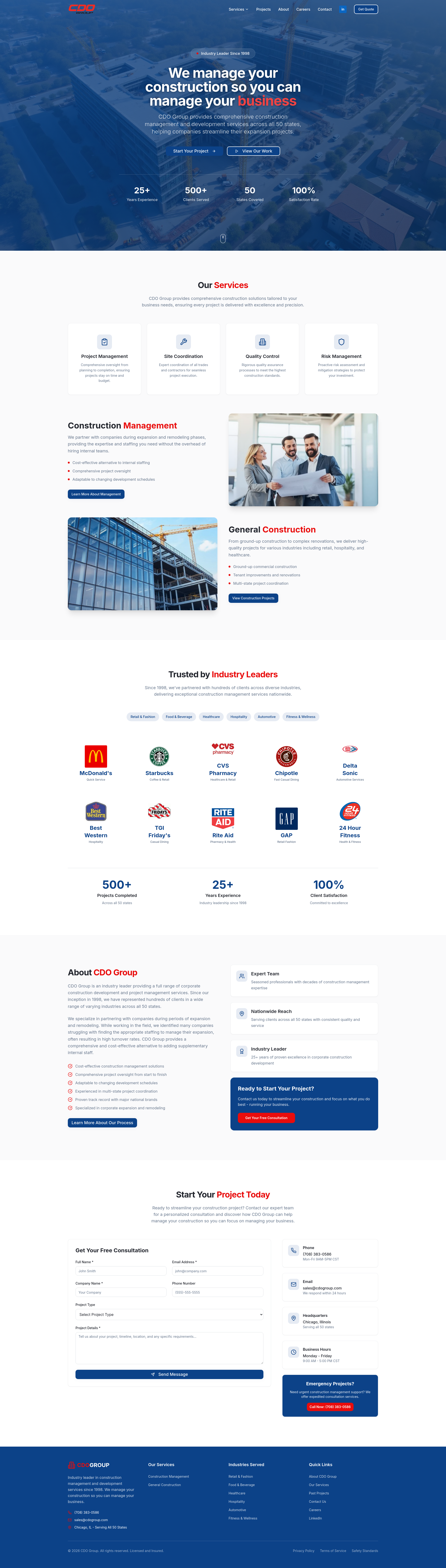CDO Group Projects | 2M+ Sq Ft of Commercial Construction Nationwide