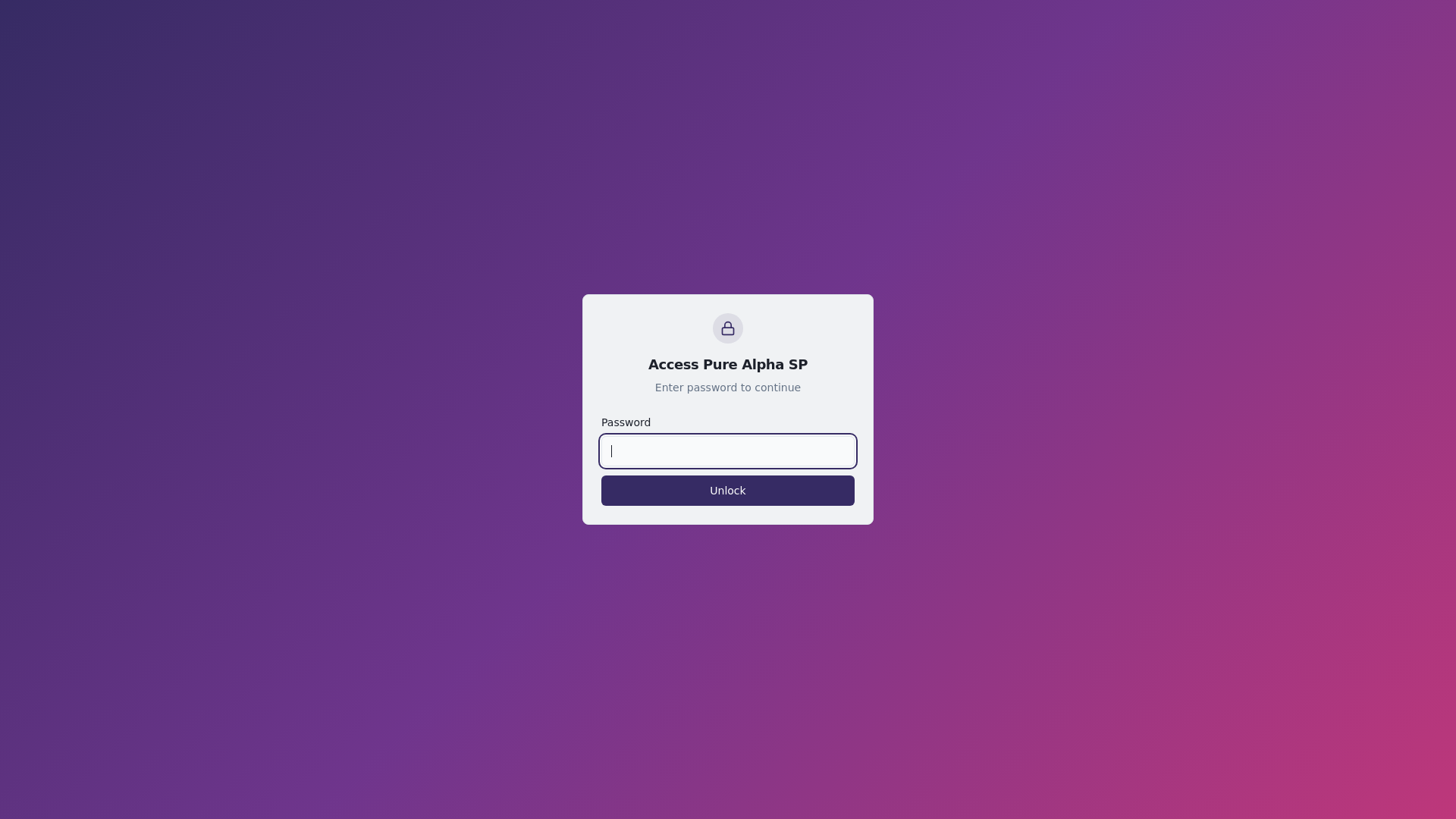 Access Pure Alpha
