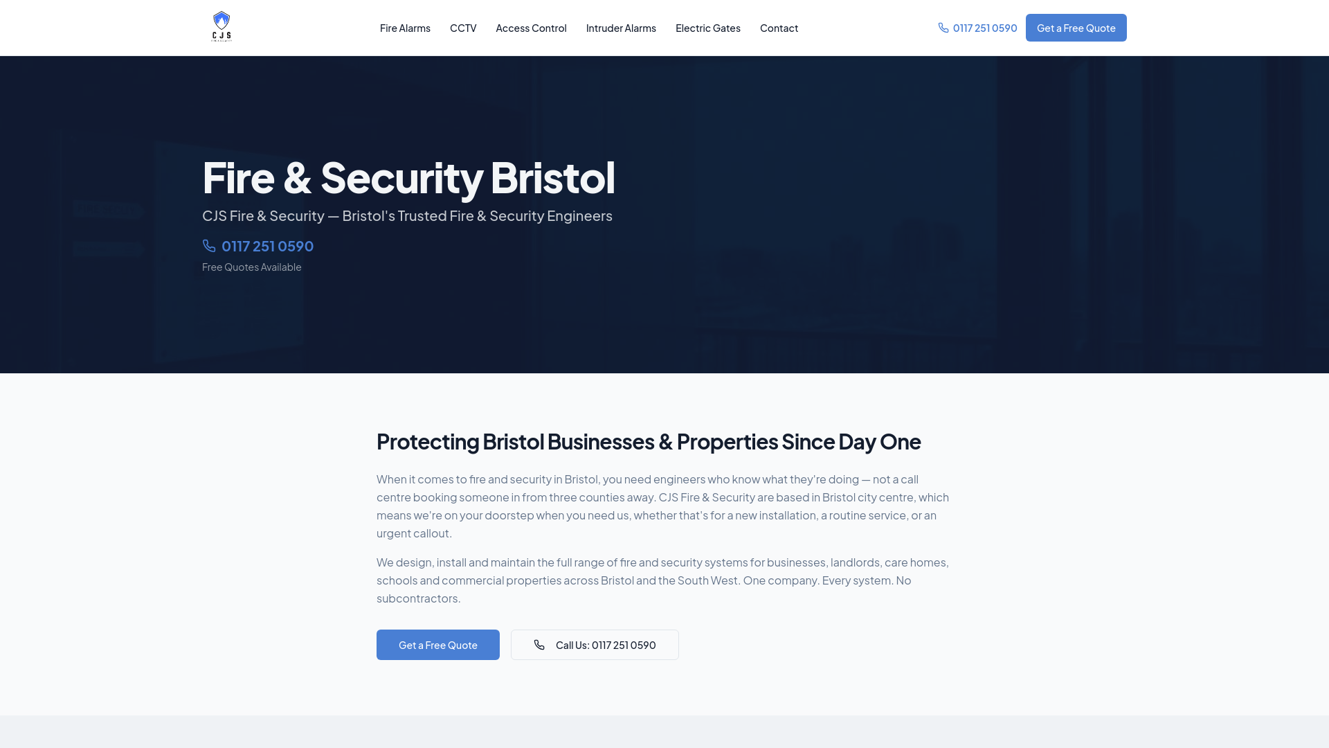 Fire & Security Bristol | CJS Fire & Security