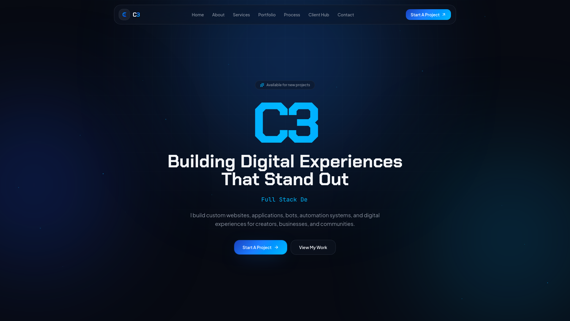 C3 — Custom Websites, Apps, Bots & Digital Experiences