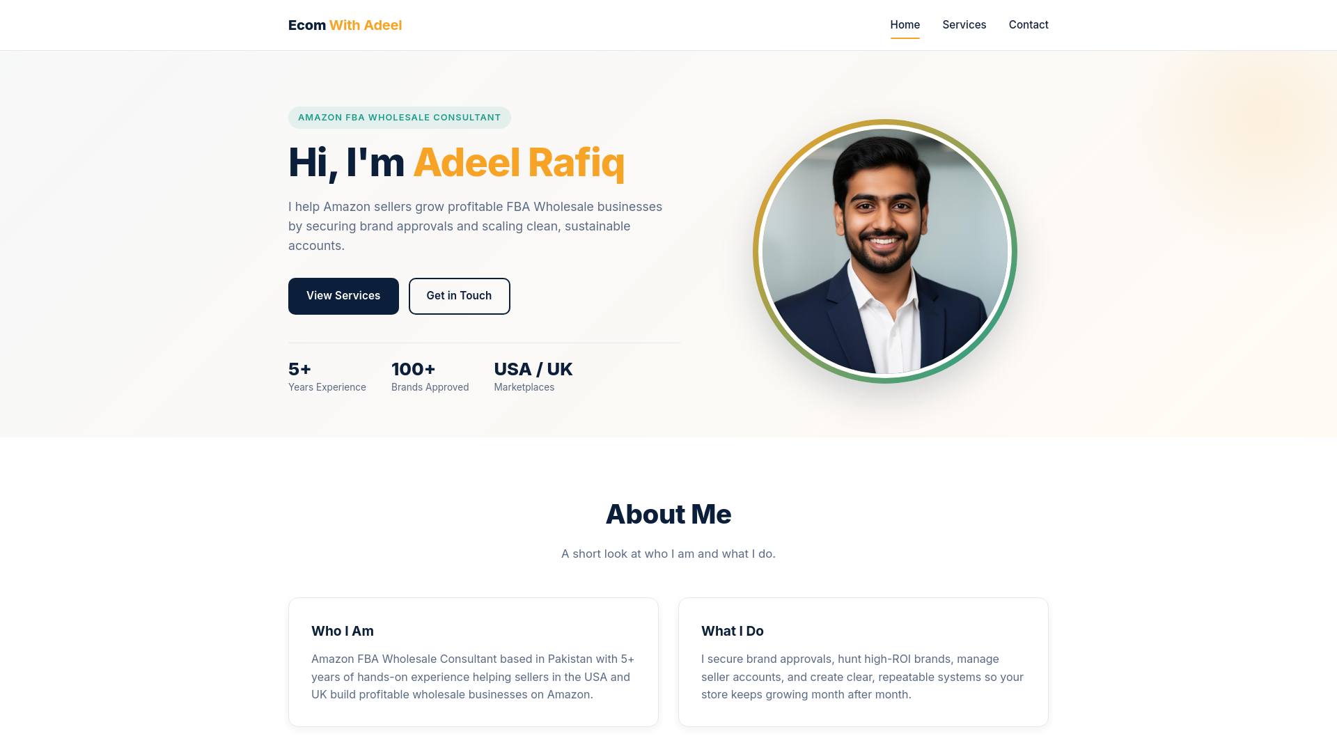 Services — Ecom With Adeel