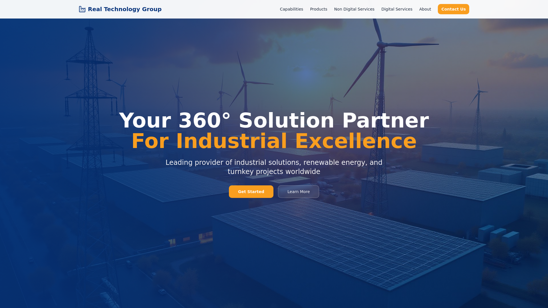 Real Technology Group | Trading, Manufacturing & Energy Solutions